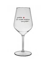 PROTOŽE BÝT OSOBNÍ TRENÉRKA NENÍ PRDEL - čirá nerozbitná sklenice na víno 470 ml