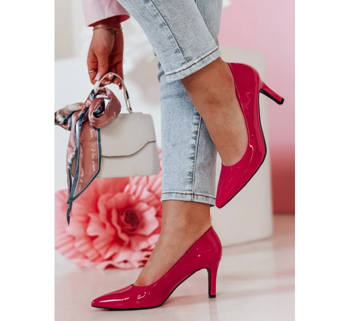 Dámské podpatky fuchsiová Dstreet model 21984529 - FashionStreet