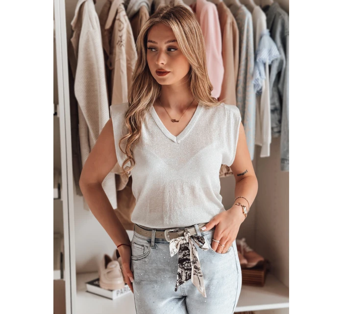 Dámska krátka blúzka SELFINA ash FashionStreet MY2437