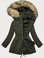 Dámska obojstranná bunda zelená (w555)