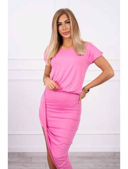 Asymetrické růžové šaty Asymetrické růžové šaty