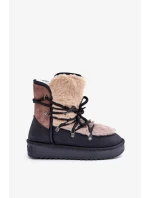 Dámske snežnice D.Franklin s kožušinou - čierne Dámske snežnice D.Franklin s kožušinou - čierne