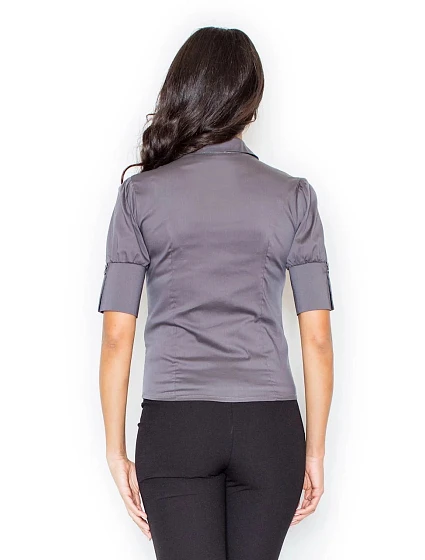 Dámská košile model 18785763 Grey - Figl Dámská košile model 18785763 Grey - Figl