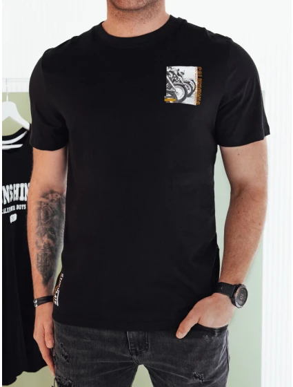 Pánské tričko s potiskem černé Dstreet model 21975016 - FashionStreet