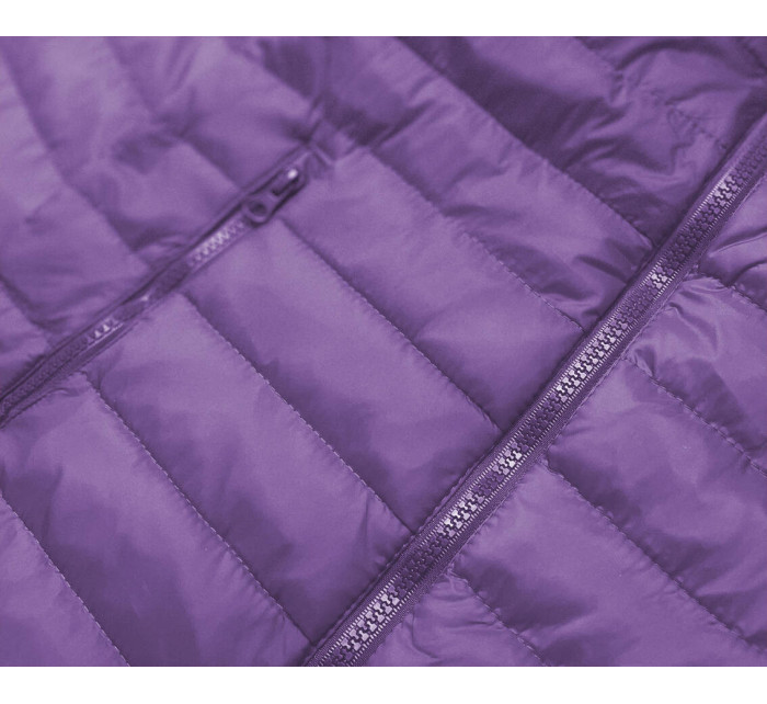 Lehká fialová dámská prošívaná bunda model 17050613 - J.STYLE