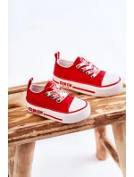 Dziecięce Materiałowe Trampki BIG STAR KK374071 Czerwone Dziecięce Materiałowe Trampki BIG STAR KK374071 Czerwone