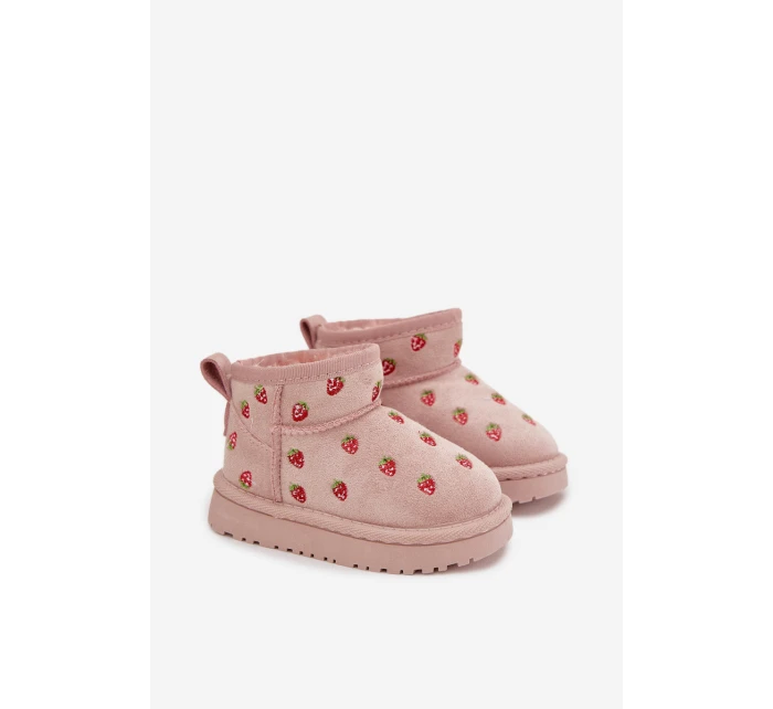 Dětské sněhule s růžové model 21762615 - Boto Dětské sněhule s růžové model 21762615 - Boto