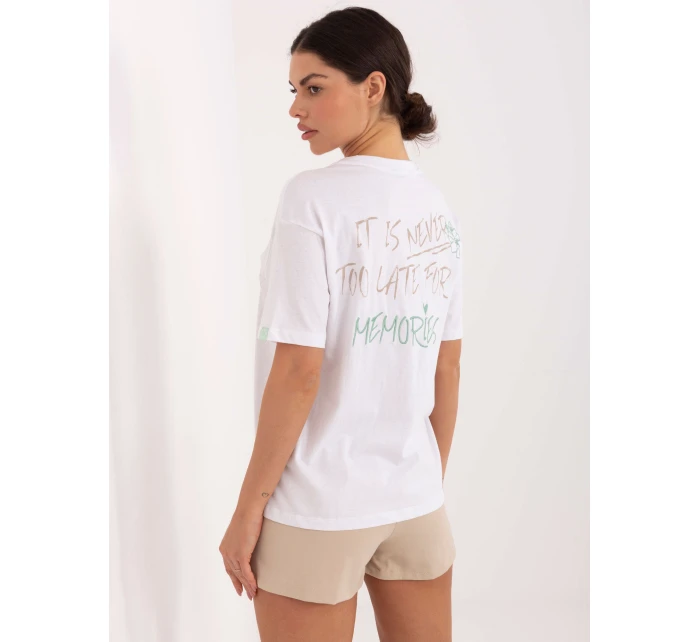 T shirt model 21795532 biały - FPrice