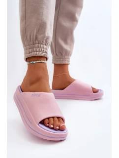 Dámske papuče na platforme Big Star Pink