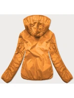 Dámska krátka bunda 2 v 1 v horčicovej farbe (H1029-37) Dámska krátka bunda 2 v 1 v horčicovej farbe (H1029-37)