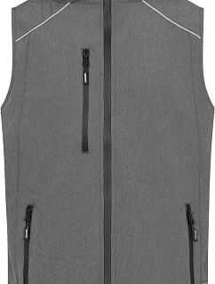 Promodoro 7840 Pánska 3-vrstvová softshellová vesta 40.7840 heather grey