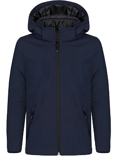 Padded Hooded Softshell Junior Dětská zateplená softshellová bunda s kapucí model 22454895 dark navy - Clique