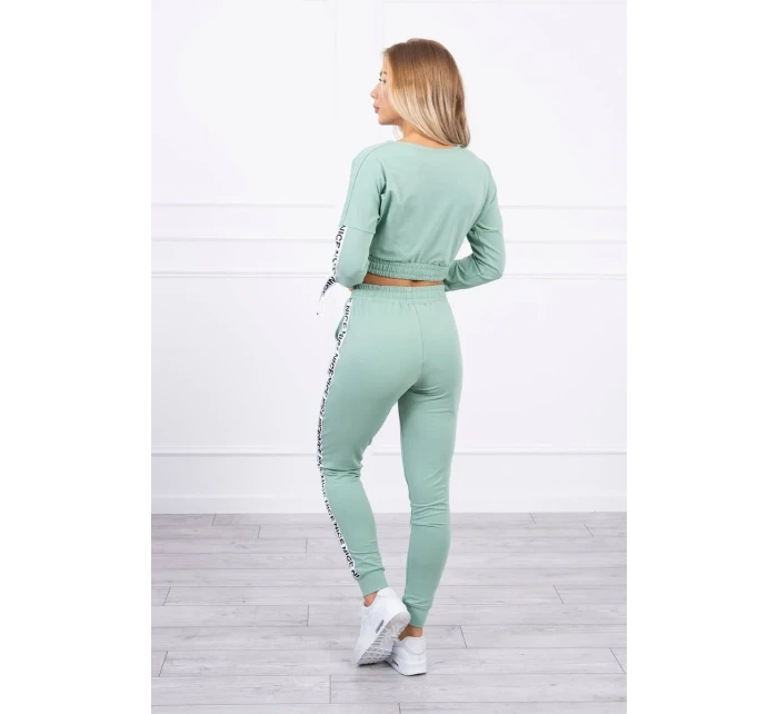 Sada s ozdobnými model 18746078 tmavě mátová - K-Fashion Sada s ozdobnými model 18746078 tmavě mátová - K-Fashion