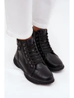 Dámské boty s podšívkou z eko kůže Černé model 21712168 - EVENTO Dámské boty s podšívkou z eko kůže Černé model 21712168 - EVENTO