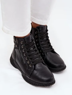 Dámské boty s podšívkou z eko kůže Černé model 21712168 - EVENTO