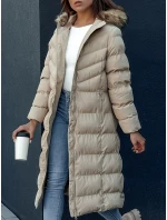 Dámský zimní kabát béžový Dstreet model 21978764 - FashionStreet