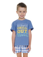 Detské pyžamo Chill out II modré