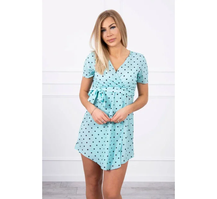 Mätové bodkované šaty