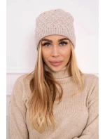 Fleecová čepice model 18750819 béžová - K-Fashion