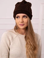 Dámska čiapka Klarysa K393 hnedá