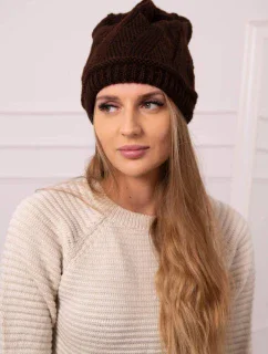 Dámska čiapka Klarysa K393 hnedá