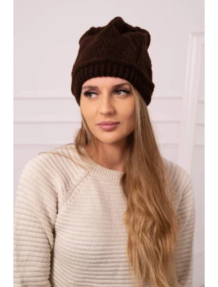 Dámská čepice  hnědá model 18752321 - K-Fashion