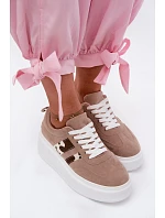 Dámské Tenisky na Masivní Platformě s  Béžové model 22122883 - Boto