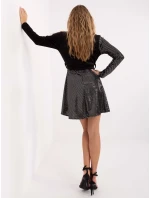 Sukienka MI SK model 21755258 czarno srebrny - FPrice Sukienka MI SK model 21755258 czarno srebrny - FPrice