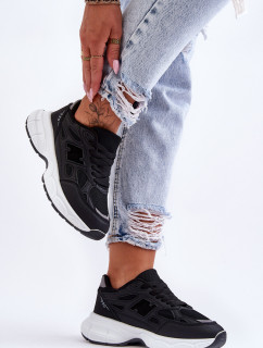 Módne dámske športové topánky so sieťovinou Black Venice