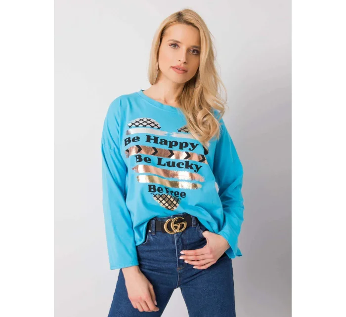 Dámská bavlněná halenka s potiskem model 16307015 - FPrice