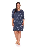 Dámská noční košile model 19529977 tm.modrá - DOCTOR NAP Dámská noční košile model 19529977 tm.modrá - DOCTOR NAP