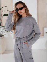 Dámská tepláková souprava světle šedá Dstreet model 21970943 - FashionStreet Dámská tepláková souprava světle šedá Dstreet model 21970943 - FashionStreet