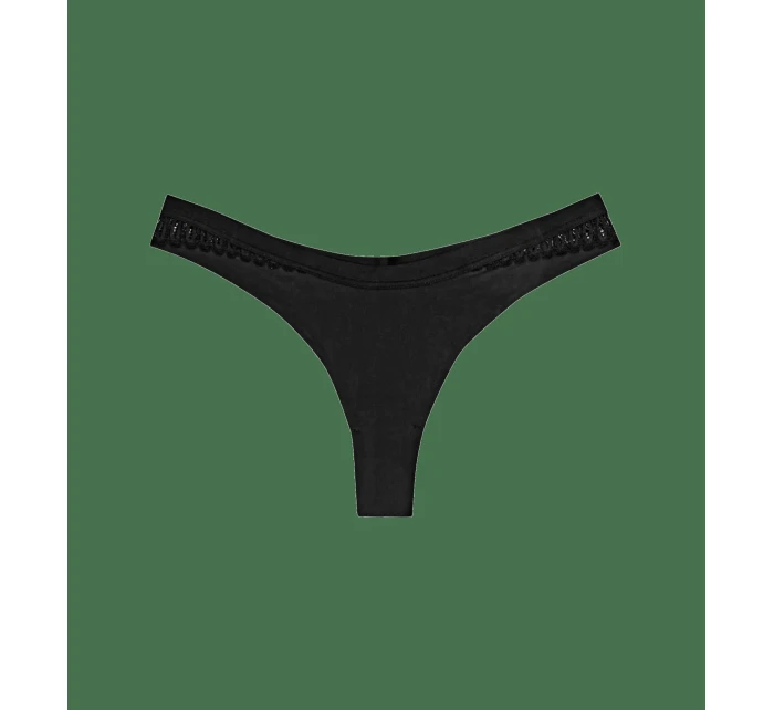 Dámská tanga Aura Spotlight High Leg string černá - TRIUMPH