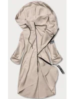 Tenký asymetrický dámsky kakaový prehoz (B8117-12)