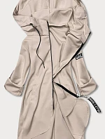 Tenký asymetrický dámsky kakaový prehoz (B8117-12)