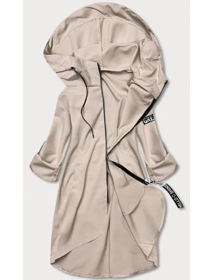 Tenký asymetrický dámsky kakaový prehoz (B8117-12)