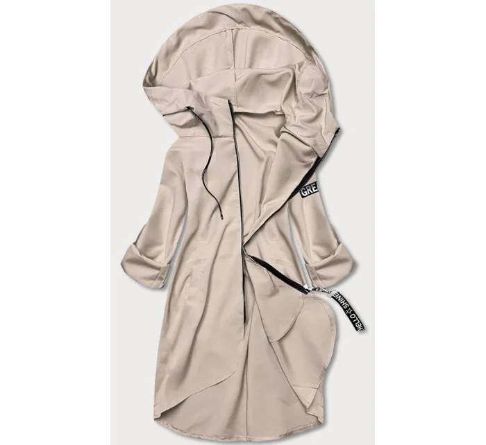 Tenký asymetrický dámsky kakaový prehoz (B8117-12)