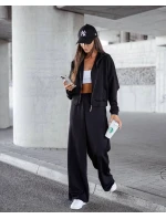 Komplet damski spodnie i bluza ze czarny model 22047462 - Moon