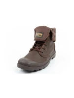 Pánska športová obuv Palladium Baggy Coated členkové tenisky fashion dark brown