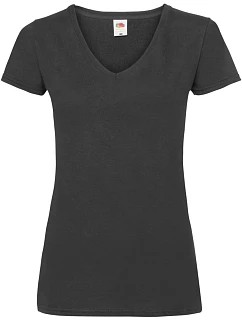 LadyFit Valueweight VNeck T Dámské tričko s výstřihem do V model 22444714 black - Fruit of the Loom