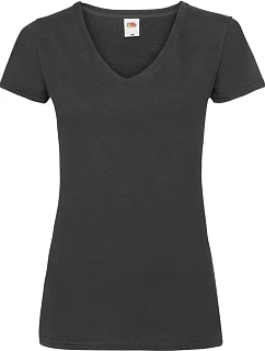 LadyFit Valueweight VNeck T Dámské tričko s výstřihem do V model 22444714 black - Fruit of the Loom