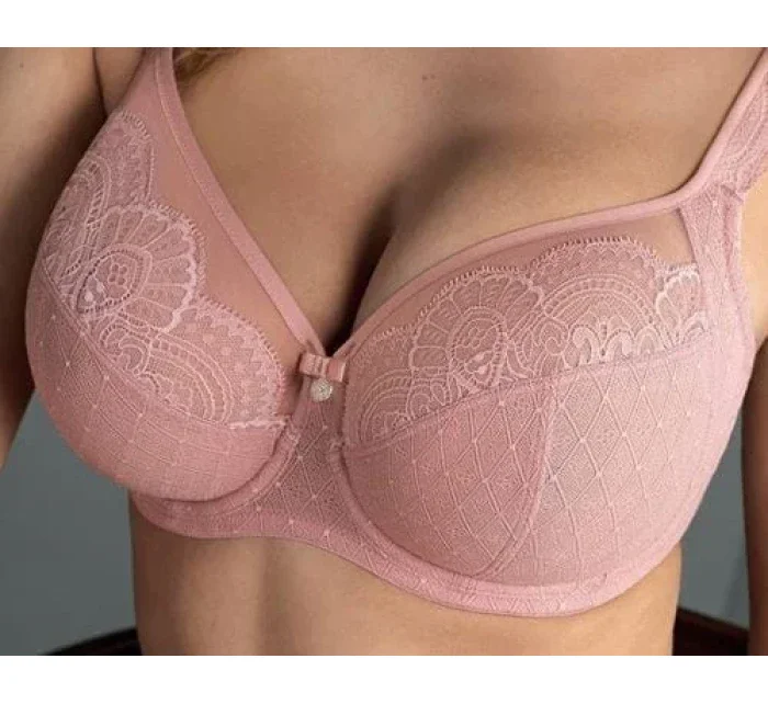 Selma podprsenka s kosticí Big Cup model 10628046 rosewood - RosaFaia