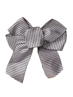 Julimex BA-19 zapínanie na mašľu 3 rady farba:houndstooth