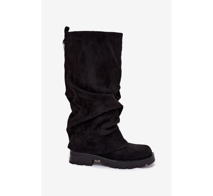 Kozačky Nazouvací S Černé model 21788125 - Boto Kozačky Nazouvací S Černé model 21788125 - Boto