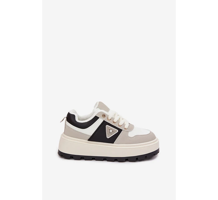 Dámské tenisky na platformě šedé model 22039752 - Boto