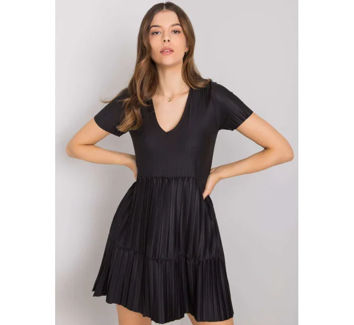 Sukienka RO SK model 20190632 czarny - FPrice Sukienka RO SK model 20190632 czarny - FPrice
