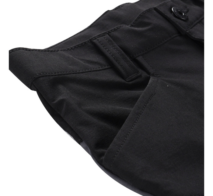 Detské softshellové nohavice ALPINE PRO FIRSTO black