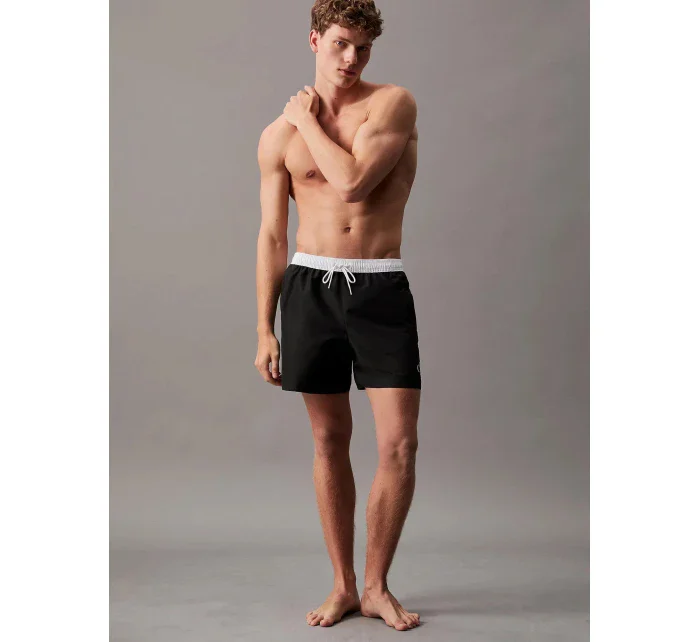 Pánske plavky KM0KM01051 BEH black - Calvin Klein