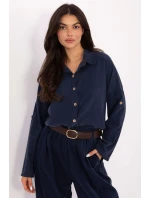 Košeľa s dlhým rukávom model 220822 Taliansko Moda