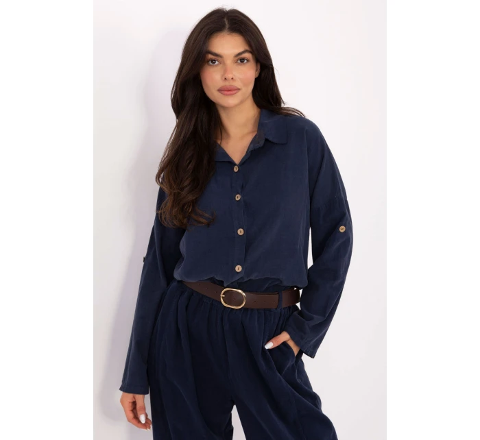 Košeľa s dlhým rukávom model 220822 Taliansko Moda